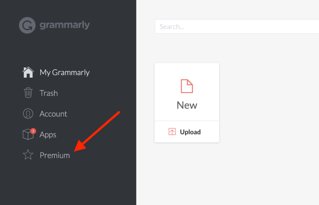 Grammarly Dashboard - Premium Link