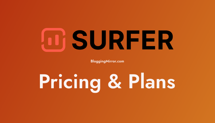 Surfer SEO Pricing and Plans