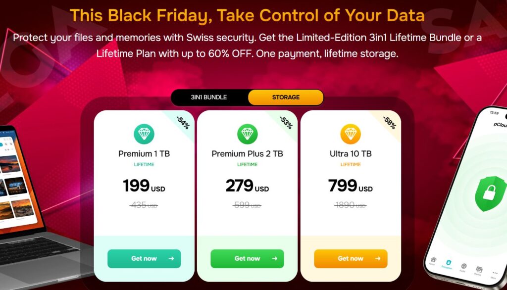 pCloud Black Friday Pricing 2025