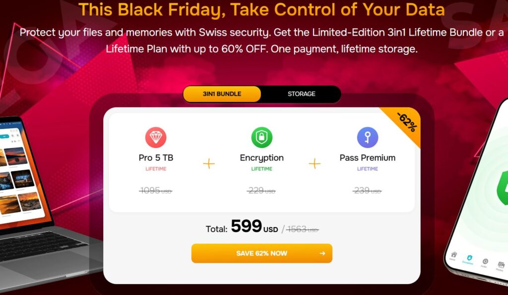 pCloud Black Friday 3-in-1 Bundle Pricing 2025